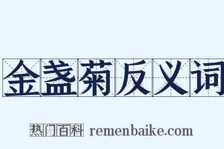 金盏菊反义词是什么意思的图片